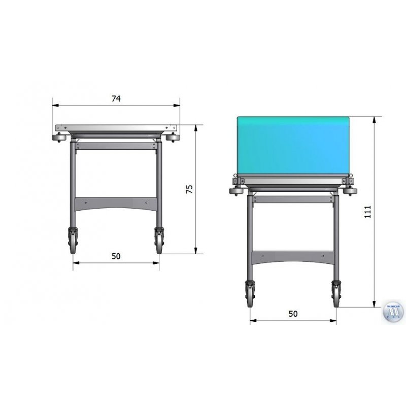 Wózki do przewożenia zwłok B/D LS
