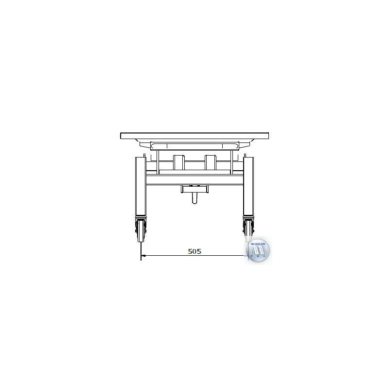 Wózki do przewożenia zwłok B/D SP