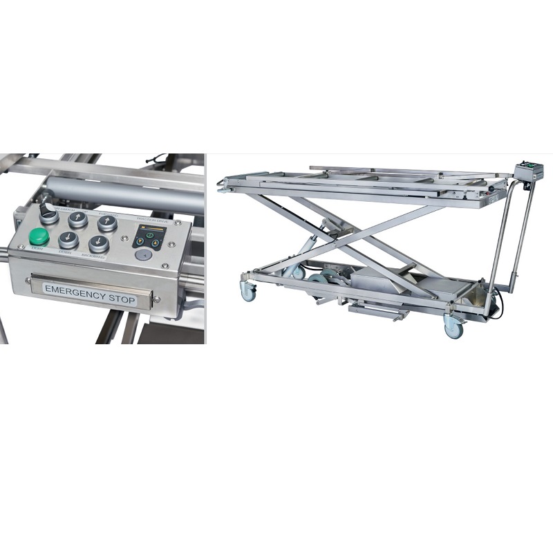 Wózki do przewożenia zwłok KUGEL medical HTW 51/350-R1-E-2100-SCL-FAT-MTR