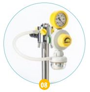 Wózki do ssaków medycznych FLOW-METER Wózek do ssaków