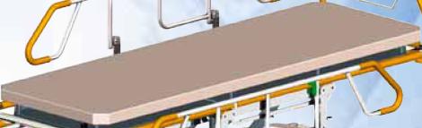 Wózki do transportu chorego w pozycji leżącej - akcesoria Merivaara 10000 1755