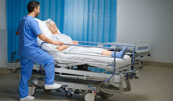 Wózki do transportu chorego w pozycji leżącej Arjo Sentego 400