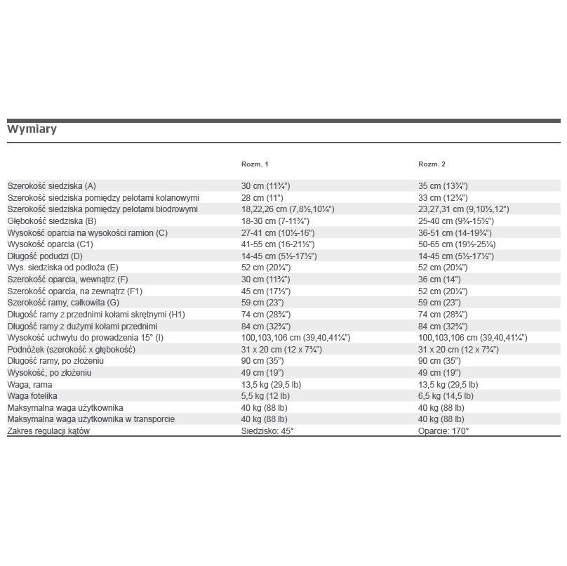 Wózki inwalidzkie dziecięce R82 Stingray