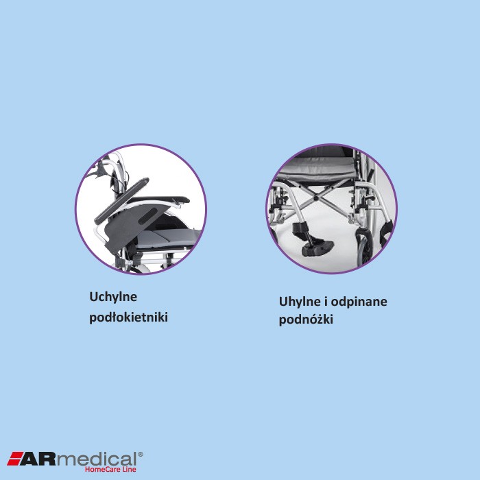 Wózki inwalidzkie standardowe Armedical Ergonomic AR-300