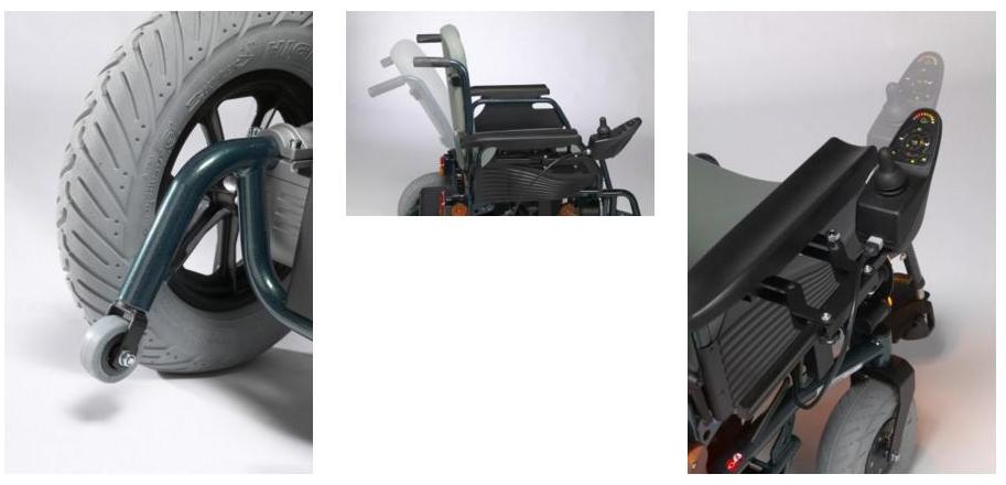 Wózki inwalidzkie z napędem elektrycznym Vermeiren Squod