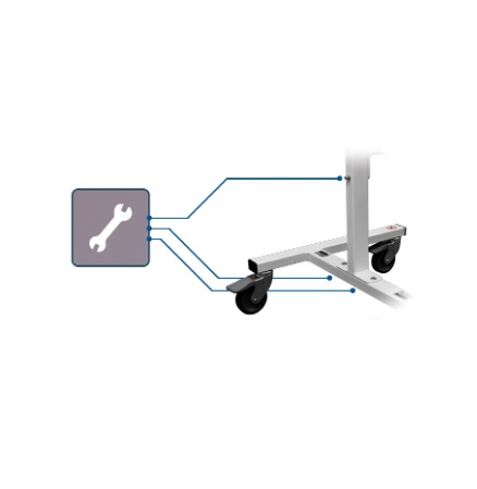 Wózki na aparaturę medyczną ASPEL WB-5