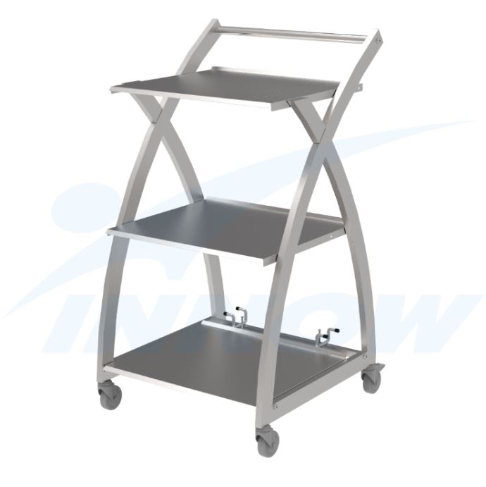 Wózki na aparaturę medyczną INNOW SAX303 EVO INOX