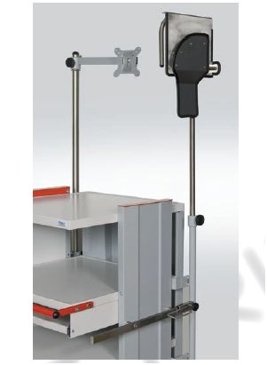 Wózki na aparaturę medyczną TRIBO TRIBO-MED.