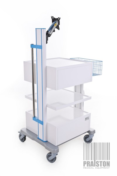 Wózki na aparaturę medyczną używane B/D  APAR-2 AR140-4 - Praiston rekondycjonowany