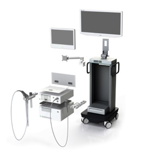 Wózki na aparaturę medyczną XION sprzętowe