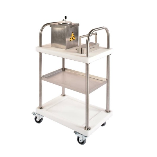 Wózki osłonne do pracowni medycyny nuklearnej Lemer Pax Combined transport trolley for manual injection