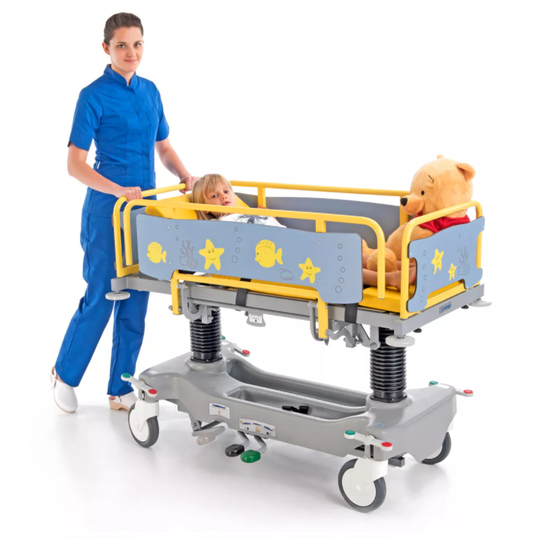 Wózki pediatryczne do transportu chorego w pozycji leżącej FORMED Jumbo