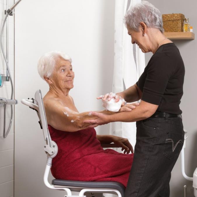 Wózki prysznicowo - sanitarne w pozycji siedzącej Etac AB Swift Mobile