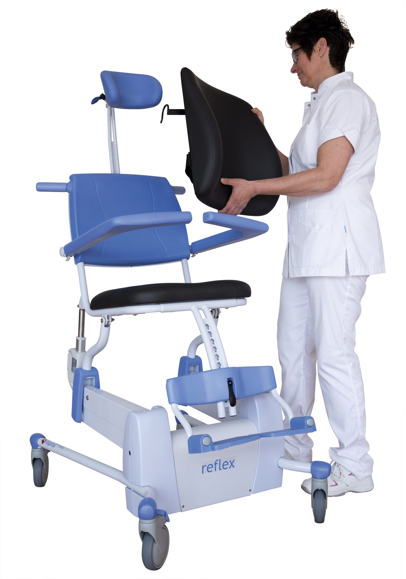 Wózki prysznicowo - sanitarne w pozycji siedzącej Lopital Reflex