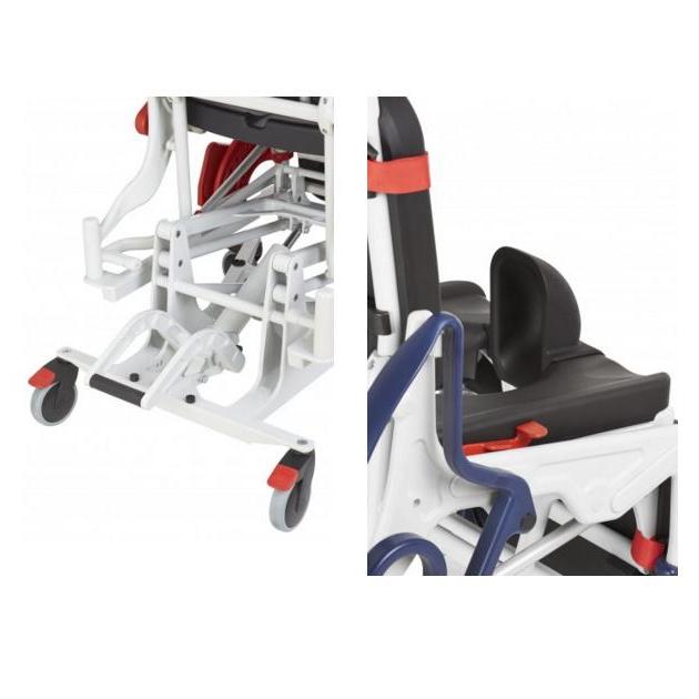 Wózki prysznicowo - sanitarne w pozycji siedzącej Rebotec Phoenix Hydraulic