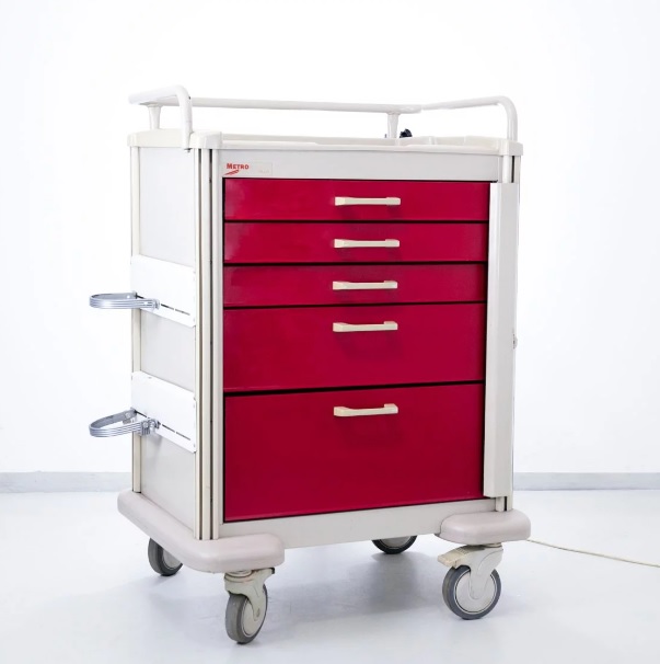 Wózki reanimacyjne, anestezjologiczne używane B/D METRO BASIX PLUS - Arestomed rekondycjonowany