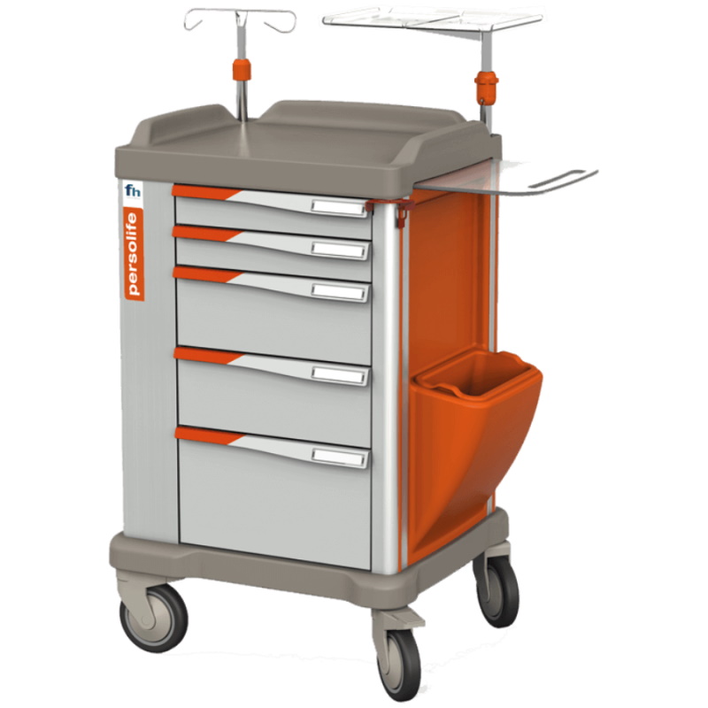 Wózki reanimacyjne i anestezjologiczne FRANCEHOSPITAL PERSOLIFE 400 COMPACT / MEDIUM