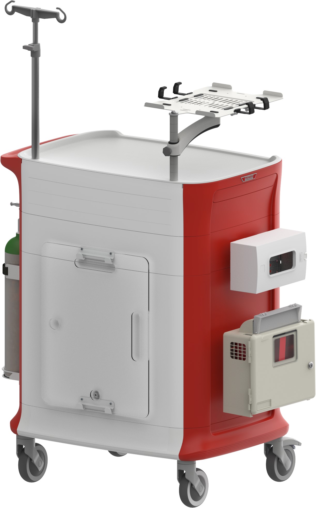 Wózki reanimacyjne i anestezjologiczne Pegasus Poly ratunkowy