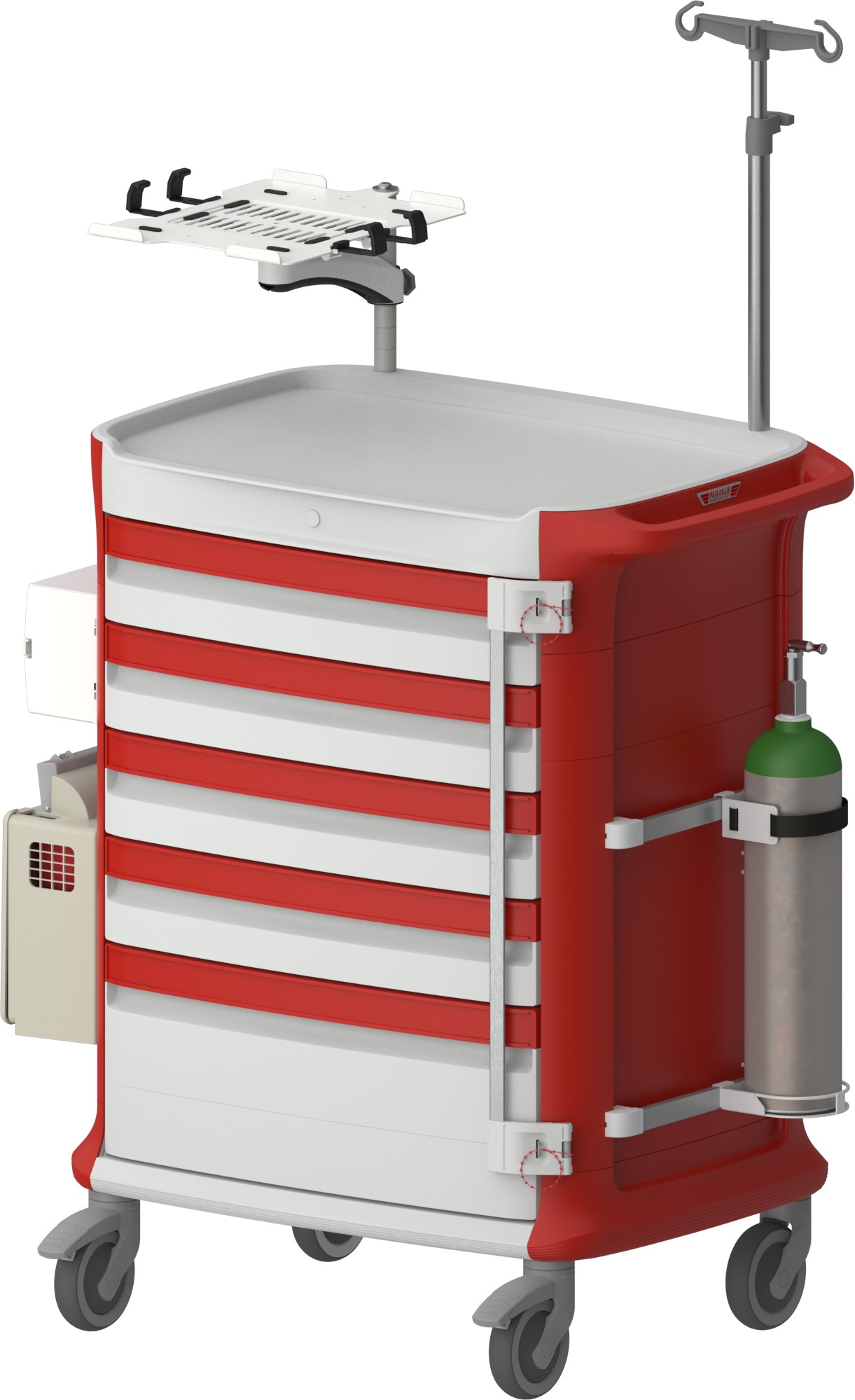 Wózki reanimacyjne i anestezjologiczne Pegasus Poly ratunkowy