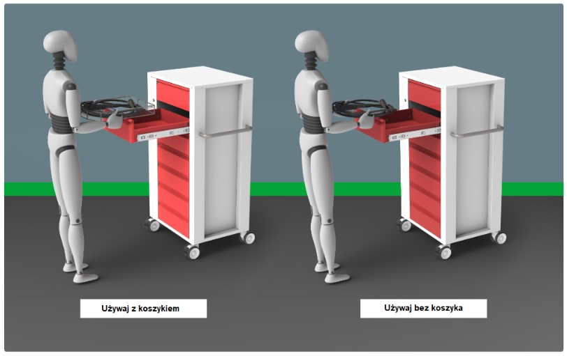 Wózki transportowe do endoskopów GANDY ETS