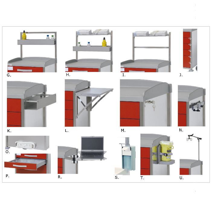 Wózki wielofunkcyjne - akcesoria B/D C30