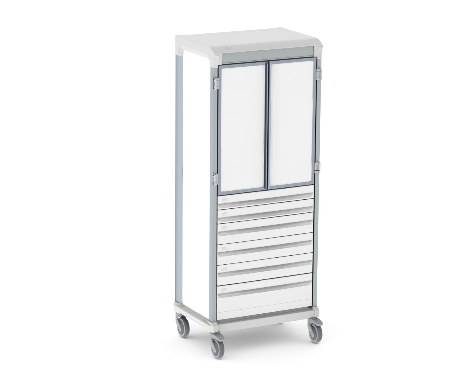 Wózki wielofunkcyjne Pegasus Apollo z szufladami kasetowymi ABS