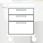 Wózki zabiegowe, organizacyjne i dokumentacyjne (szafki) Blanco 543282