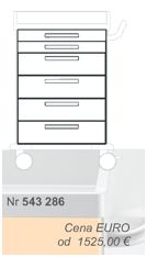 Wózki zabiegowe, organizacyjne i dokumentacyjne (szafki) Blanco 543286