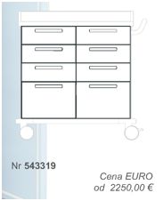 Wózki zabiegowe, organizacyjne i dokumentacyjne (szafki) Blanco 543319