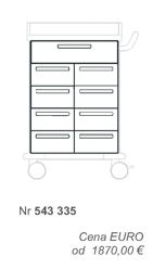 Wózki zabiegowe, organizacyjne i dokumentacyjne (szafki) Blanco 543335