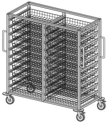 Wózki zabiegowe, organizacyjne i dokumentacyjne (szafki) TRIBO WR 941