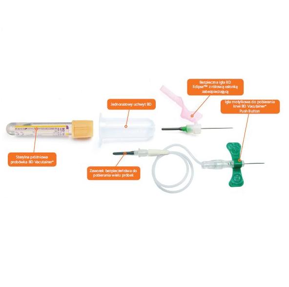 Zamknięte systemy pobierania krwi Becton Dickinson Vacutainer