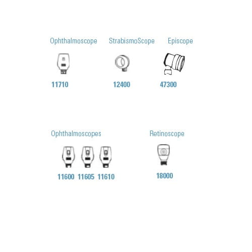 Żarówki do oftalmoskopów Welch Allyn 02800, 03000, 03300, 03800, 03900, 04400, 04900
