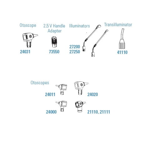 Żarówki do otoskopów Welch Allyn 03100, 03400, 03500, 06500, 07800