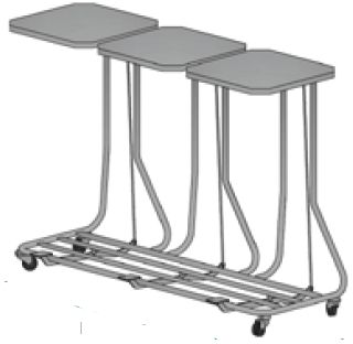 Zbieracze odpadów otwarte z obręczami na worki ALVO Medical ALVO 2-104-1