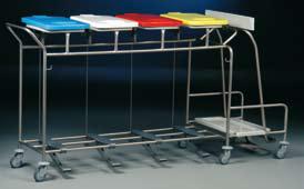 Zbieracze odpadów otwarte z obręczami na worki Hammerlit WU 475 (odpady)