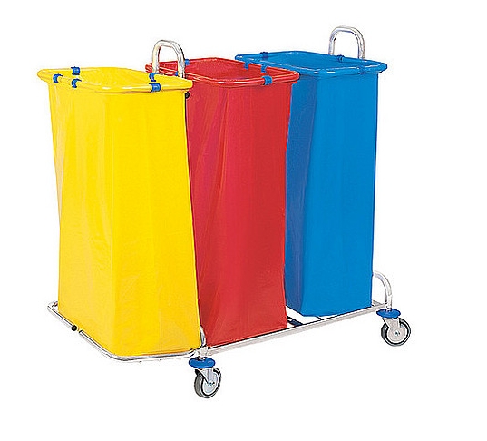 Zbieracze odpadów otwarte z obręczami na worki Splast 03.120. CH ODP-0004