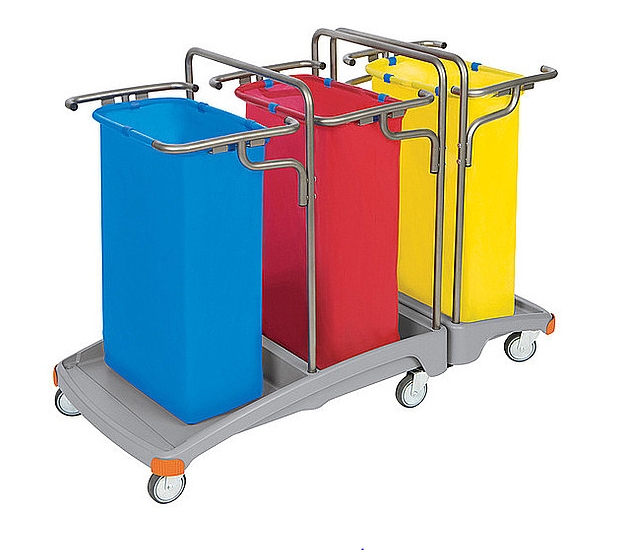 Zbieracze odpadów otwarte z obręczami na worki Splast 03.120. TS TSO-0009