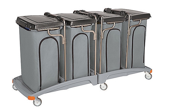 Zbieracze odpadów otwarte z obręczami na worki Splast 04.120. O P TS TSO-0016