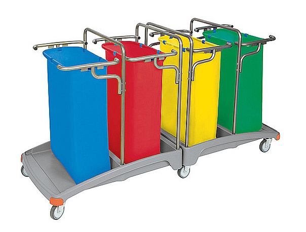 Zbieracze odpadów otwarte z obręczami na worki Splast 04.120. TS TSO-0013