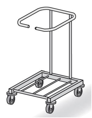 Zbieracze odpadów otwarte z obręczami na worki TRIBO SK 8101/02