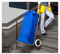 Zbieracze odpadów otwarte z obręczami na worki Vermop transport