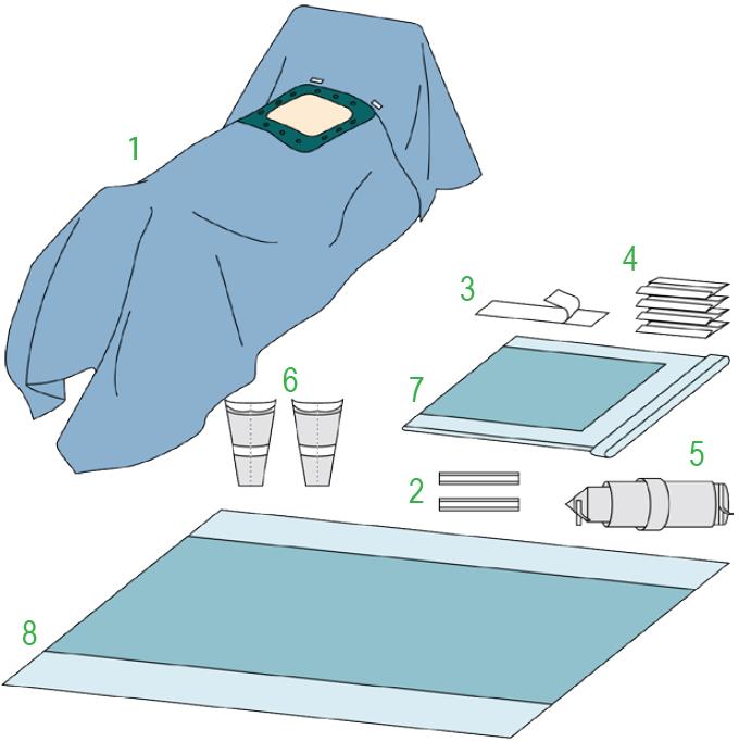 Zestawy do chirurgii ogólnej – obłożenia pola operacyjnego BARRIER/MOLNLYCKE Zestaw do zabiegów bariatrycznych IV 61455