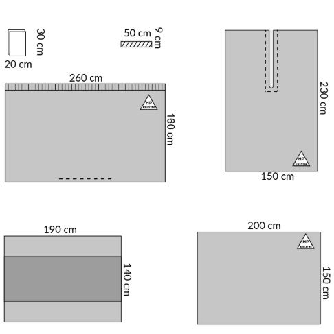 Zestawy do chirurgii ogólnej – obłożenia pola operacyjnego Medline ES10120CE