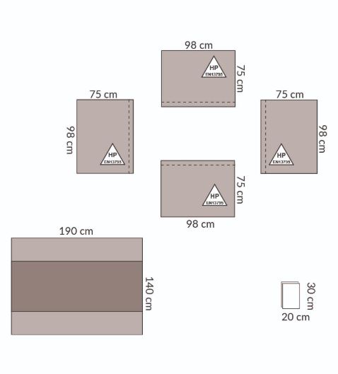 Zestawy do chirurgii ogólnej – obłożenia pola operacyjnego Medline TB30014CEA