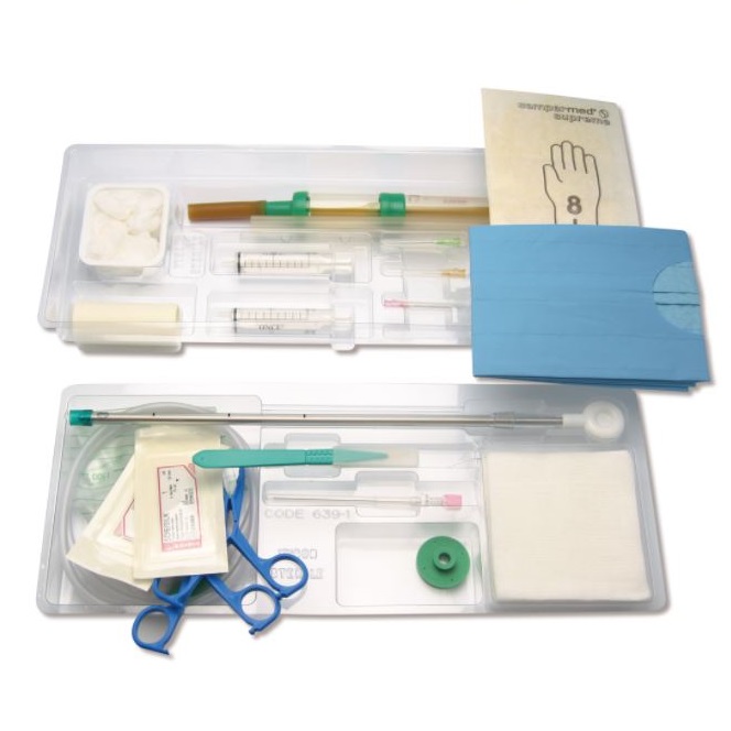 Zestawy do drenażu opłucnej VYGON Complete tray for thoracic drainage