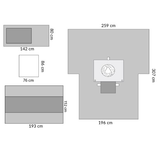 Zestawy do ginekologii – obłożenia pola operacyjnego Medline DYJPECSEPSM1