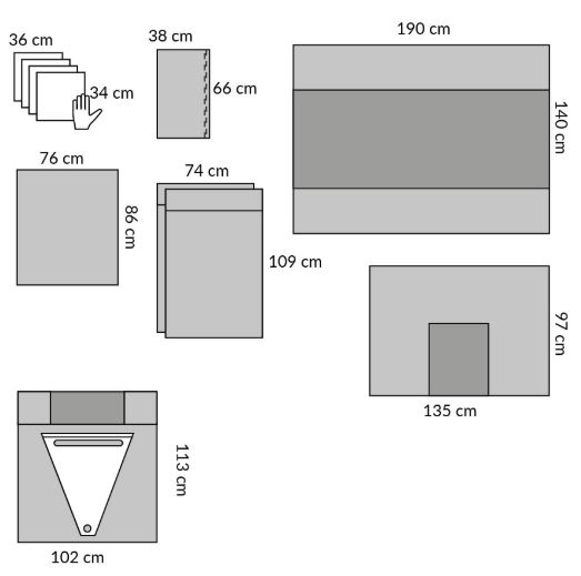 Zestawy do ginekologii – obłożenia pola operacyjnego Medline DYJPEOBPSM