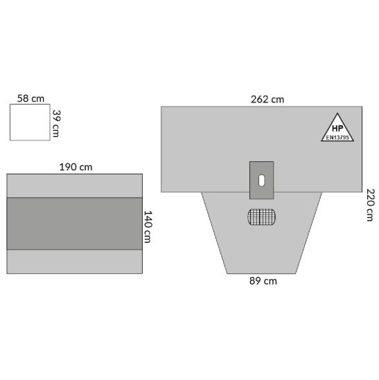 Zestawy do ginekologii – obłożenia pola operacyjnego Medline TB29360CE