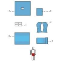 Zestawy do ginekologii – obłożenia pola operacyjnego TZMO MATODRAPE - ginekologiczny 5